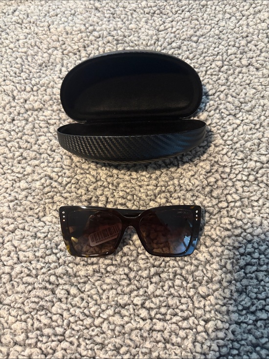 Women’s Jimmy Choo Brown Turtle Shell Sunglasses JC5001B 500214 54/17 NWT!